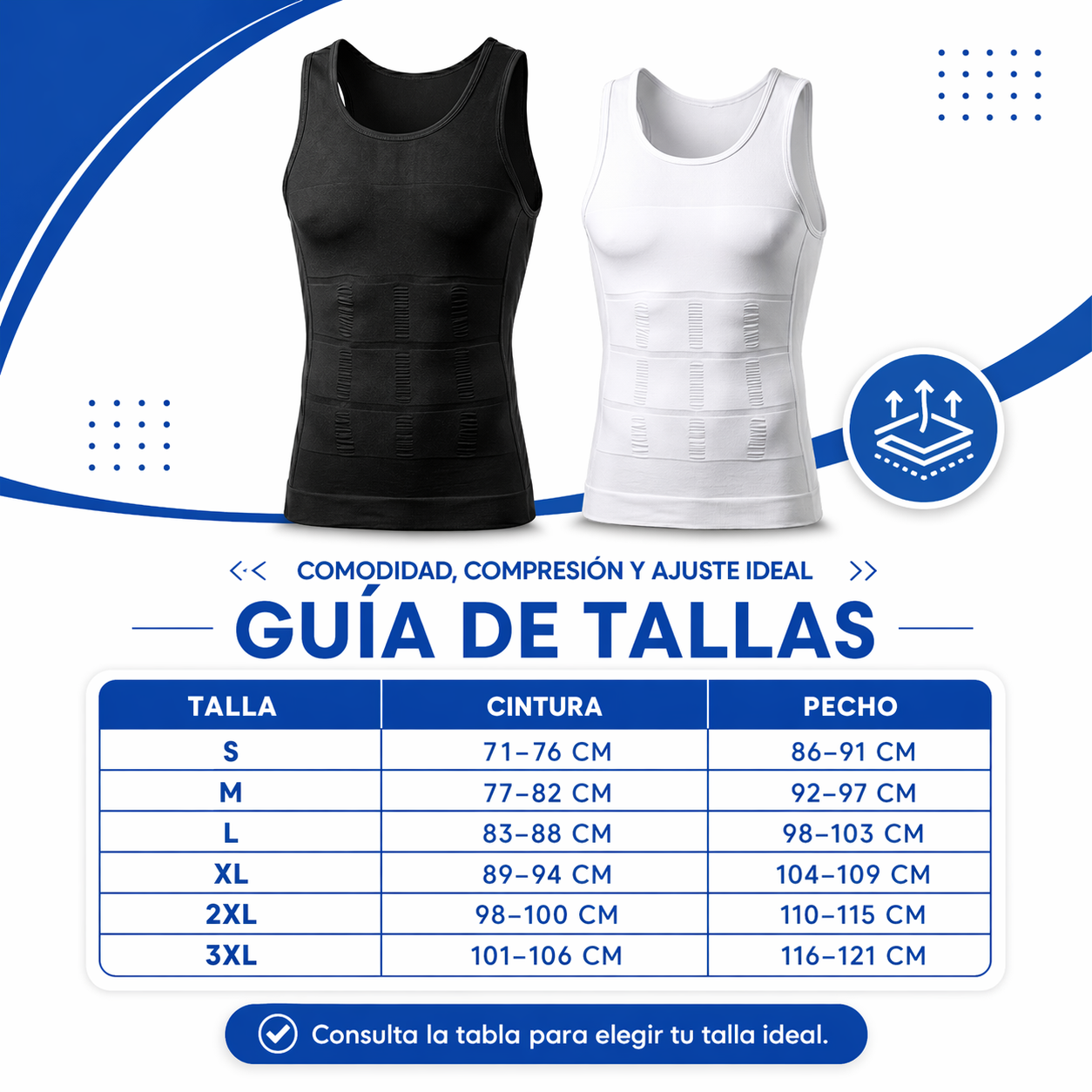 Camisilla UltraMax™💪 Firmeza Instantánea de la Silueta y Definición del Core. ✅ Paga 1 y lleva 2 + Envío Gratis