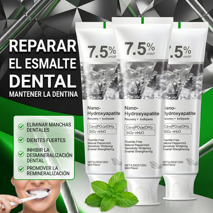 🦷 DentApex 7.5 – Kit Premium Exclusivo con 3 Unidades ✨ Cuidado Bucal Avanzado con Nano Hidroxiapatita Importada + Envío Gratis